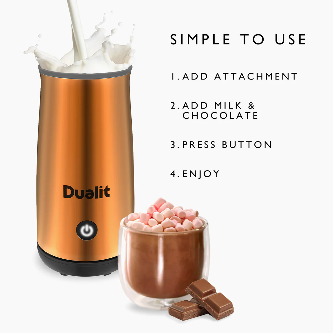 DUALIT COCOATISER HOT CHOCOLATE MAKER COPPER