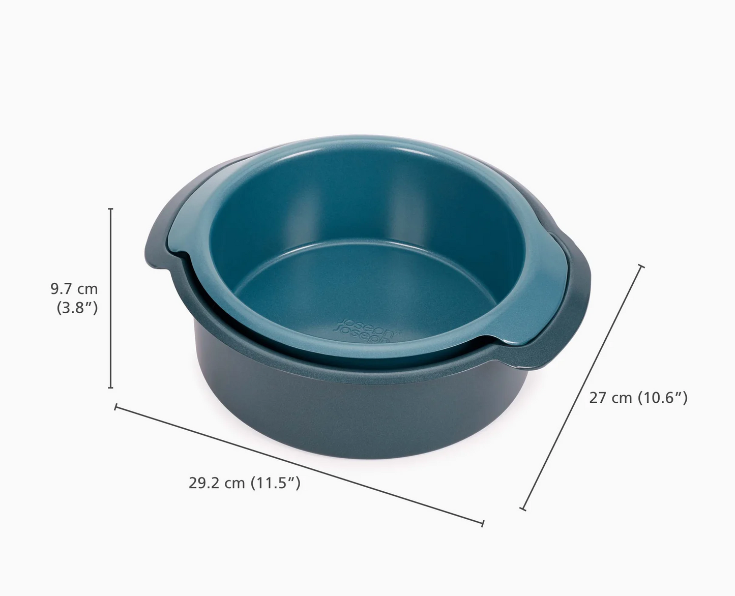 JOSEPH JOSEPH NEST BAKE ROUND CAKE TIN SET OF 2