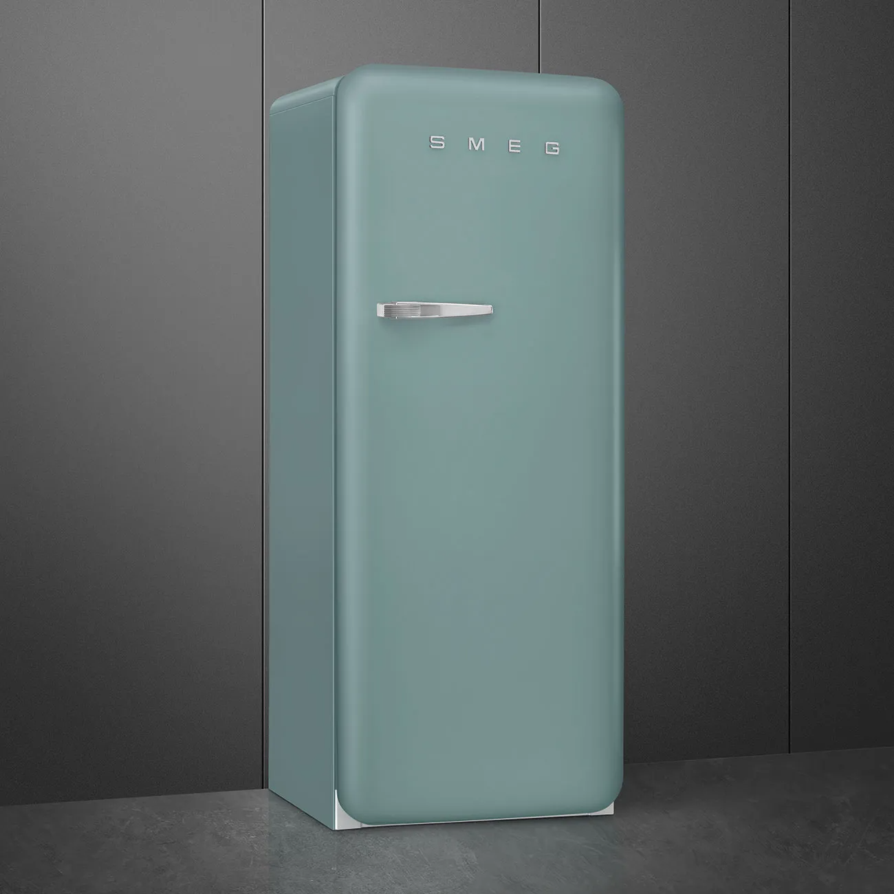 SMEG 60CM EMERALD GREEN 50S STYLE FRIDGE WITH ICEBOX RIGHT HAND HINGE