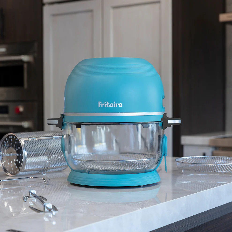 FRITAIRE GLASS AIR FRYER - TEAL