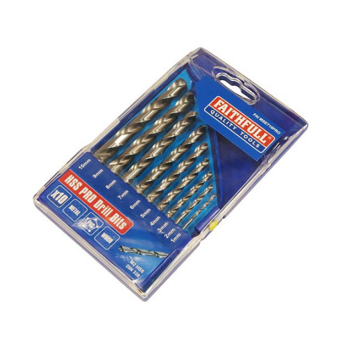 FAITHFULL HSS DRILL SET M2 1-10MM