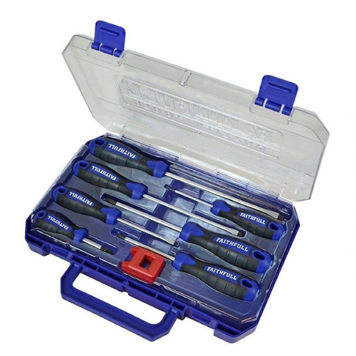 FAITHFULL SCREWDRIVER SET 8PC SOFT GRIP