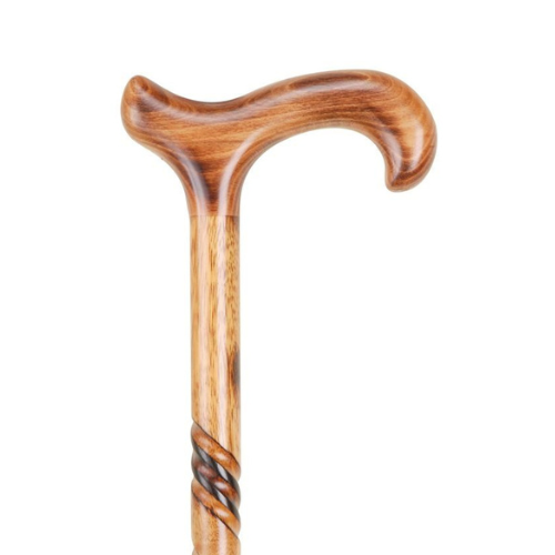 CHARLES BUYERS RIGID DERBY CANE SPIRAL CARVING