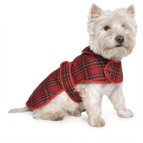 ANCOL HIGHLAND COAT - RED TARTAN - LARGE