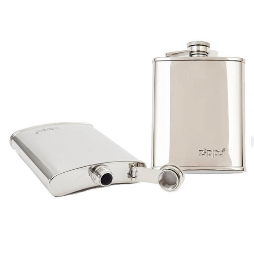 ZIPPO POLISHED HIP FLASK