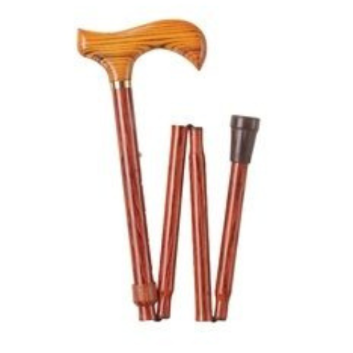 CHARLES BUYERS FOLDING WOOD EFFECT WALKING STICK