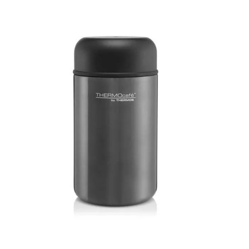 THERMOS THERMOCAFE FOOD FLASK DFJ400 GUN METAL 400ML