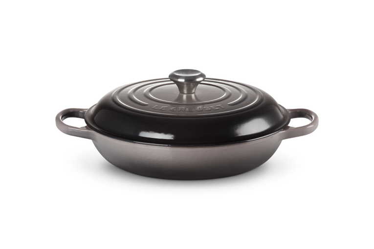 LE CREUSET SIGNATURE CAST IRON SHALLOW CASSEROLE