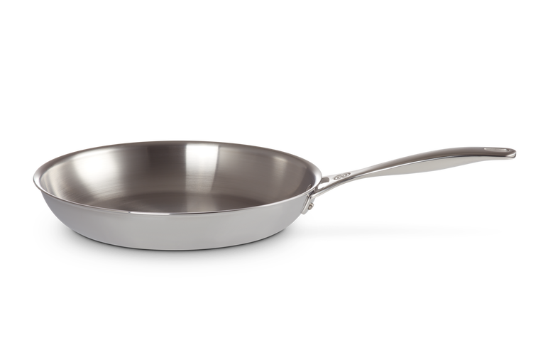 LE CREUSET SIGNATURE STAINLESS STEEL UNCOATED SHALLOW FRYING PAN