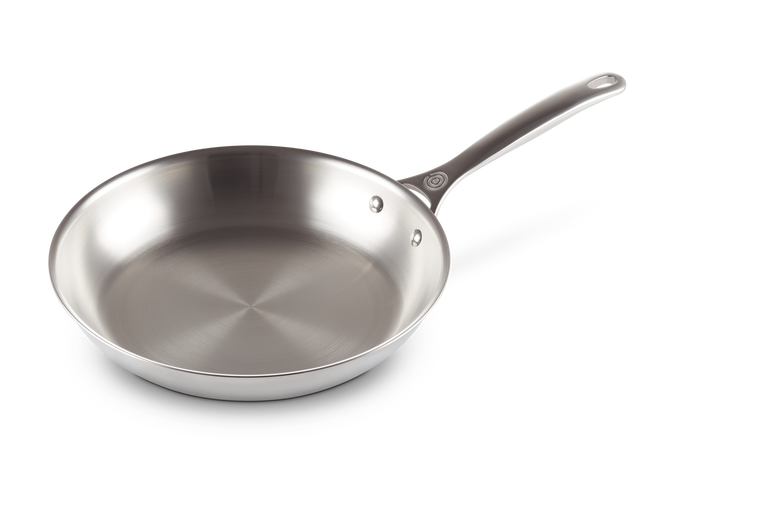 LE CREUSET SIGNATURE STAINLESS STEEL UNCOATED SHALLOW FRYING PAN