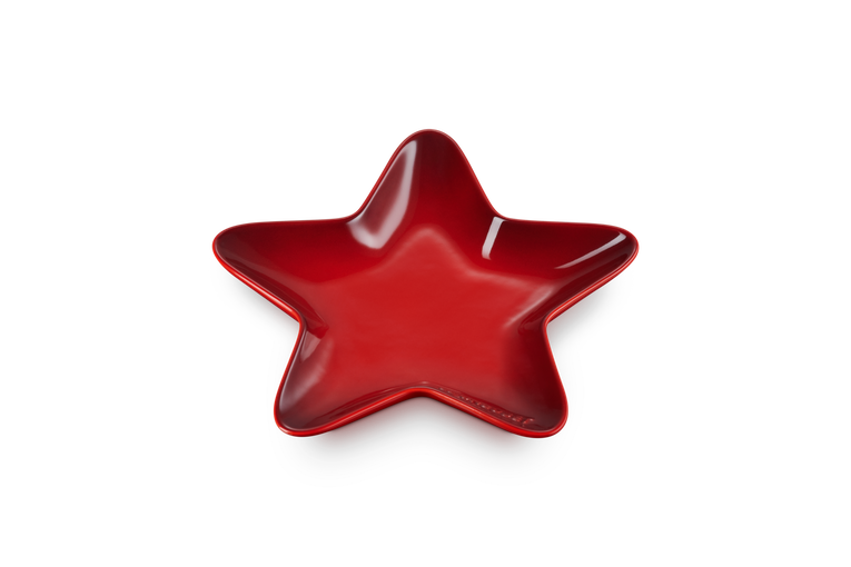 LE CREUSET STAR PLATE CERISE