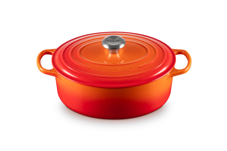 LE CREUSET SIGNATURE CAST IRON OVAL CASSEROLE