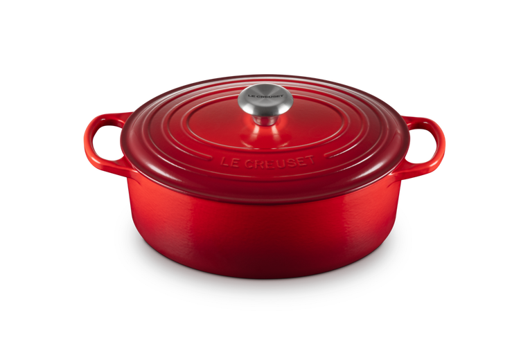 LE CREUSET SIGNATURE CAST IRON OVAL CASSEROLE