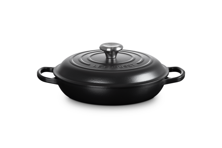 LE CREUSET SIGNATURE CAST IRON SHALLOW CASSEROLE