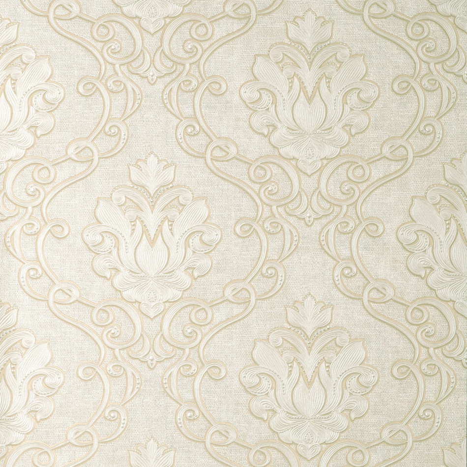 FINE DECOR FLORENTINE DAMASK VYMURA MILANO NATURAL WALLPAPER