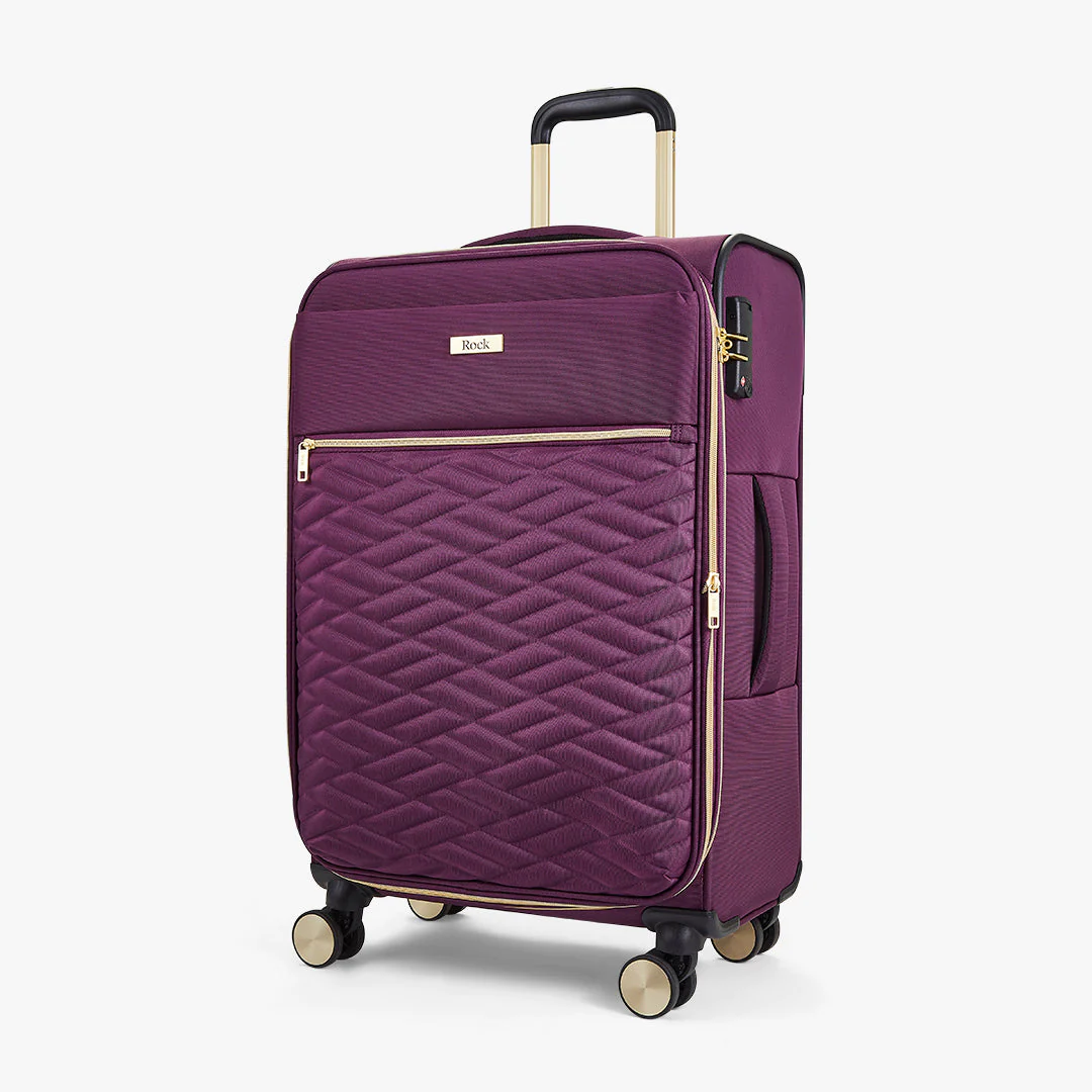 ROCK SLOANE SUITCASE - PURPLE