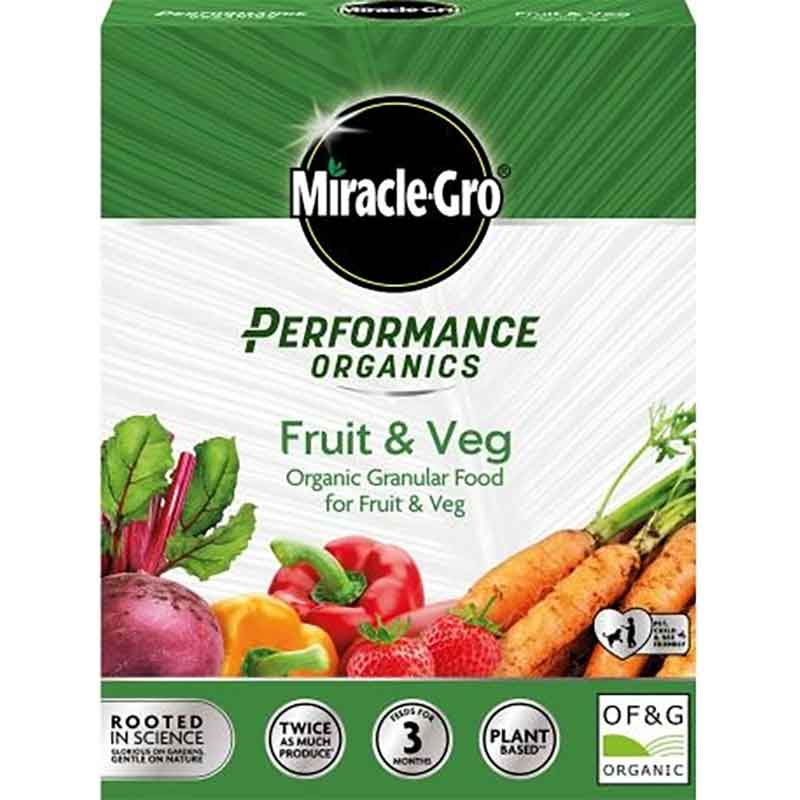 MIRACLE-GRO PERFORMANCE ORGANICS FRUIT & VEG GRANULAR PLANT FOOD (1KG)