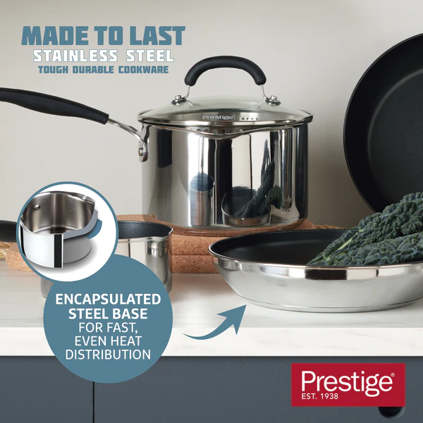 PRESTIGE MADE TO LAST COOKWARE SET 5 PIECE SET