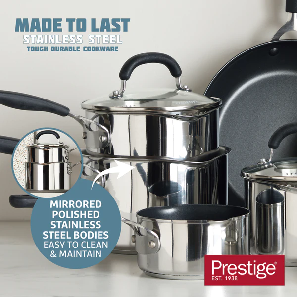 PRESTIGE MADE TO LAST COOKWARE SET 5 PIECE SET