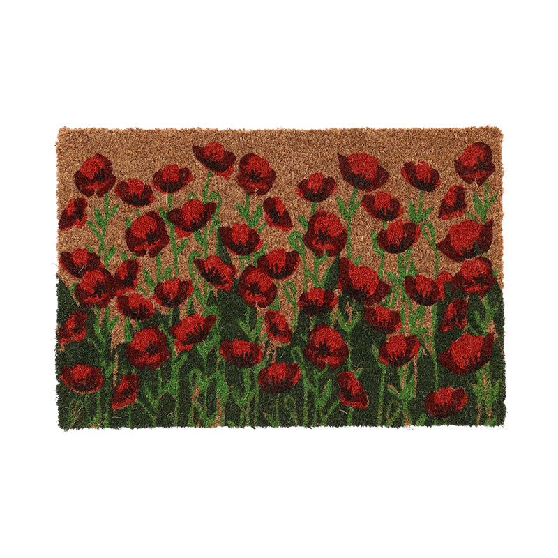 FALLEN FRUITS DOORMAT COIR POPPIES