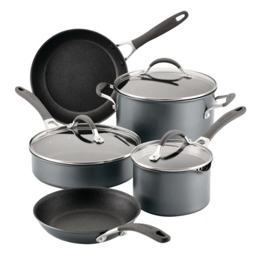 CIRCULON SCRATCH DEFENCE FRYING PAN & POT SET 5 PIECE