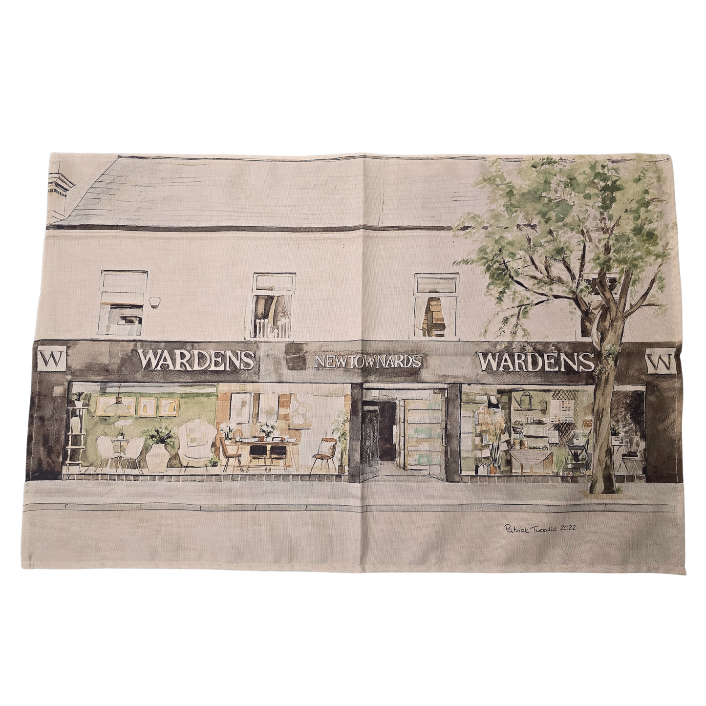 WARDENS 145TH ANNIVERSARY ARTWORK TEA TOWEL