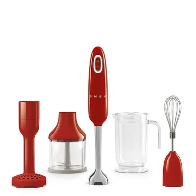 SMEG 50'S STYLE HAND BLENDER (WITH ACCESSORIES)