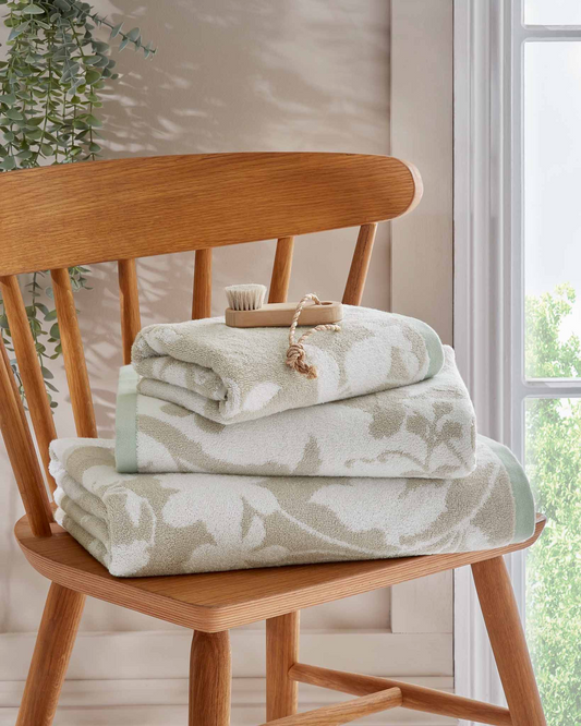 LAURA ASHLEY ORIENTAL GARDEN TOWEL DOVE GREY