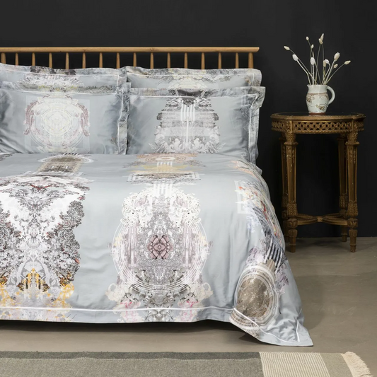 TIMOROUS BEASTIES TOTEM DAMASK - BLUE MIST