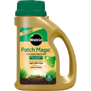 MIRACLE-GRO PATCH MAGIC JUG GRASS SEED, FEED & COIR 1015G