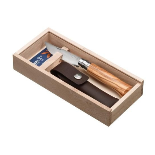 OPINEL OLIVE KNIFE & POUCH SET