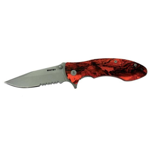 WHITBY LOCK KNIFE-ORANGE CAMO