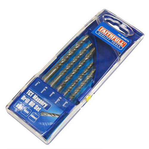 FAITHFULL STANDARD MASONRY DRILL SET 5PC