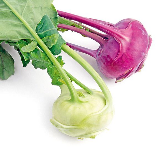 SUTTONS KOHLRABI 'PURPLE AND WHITE VIENNA MIX' - SEEDS