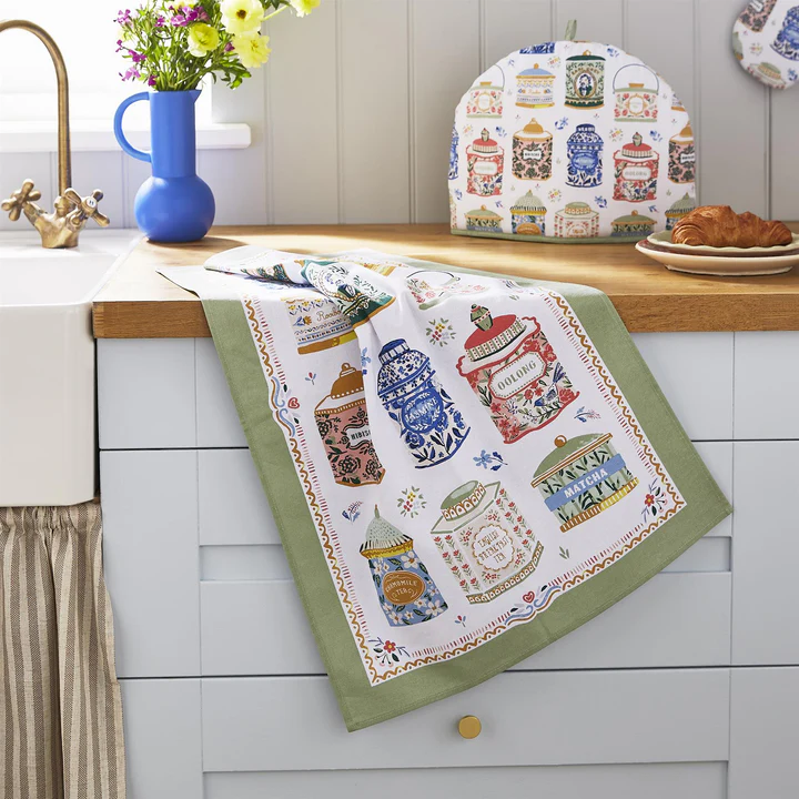 ULSTER WEAVERS TEA TINS COTTON TEA TOWEL