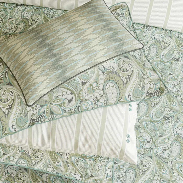 BEDECK ALESSIE GREEN BEDDING SET