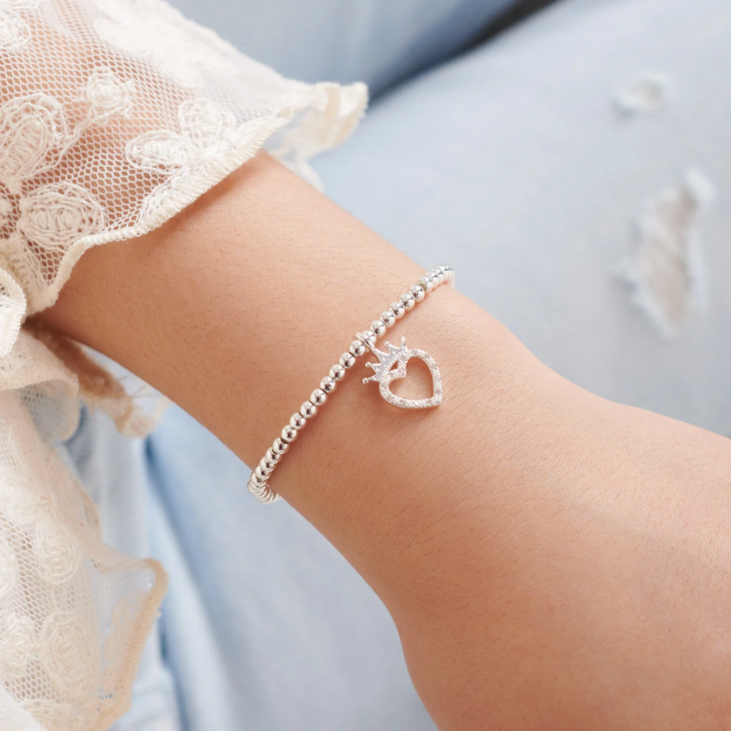 JOMA CHILDRENS A LITTLE BIRTHDAY PRINCESS SILVER BRACELET