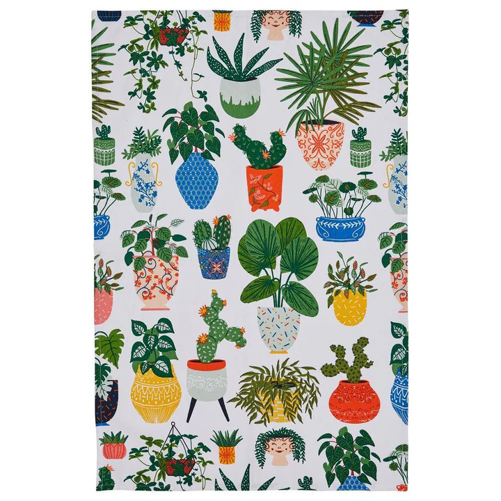 ULSTER WEAVERS POT PLANTS COTTON TEA TOWEL