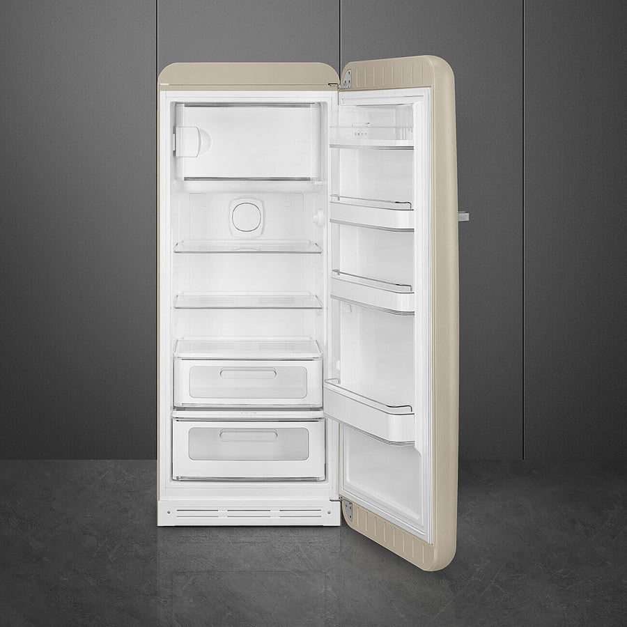 SMEG 60CM PERFECTLY PALE 50S STYLE RHH FRIDGE WITH ICEBOX