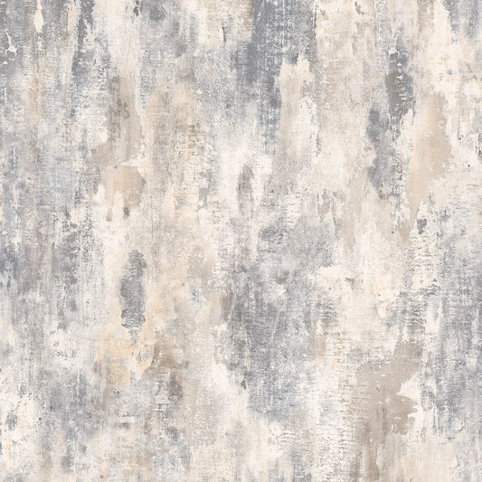 GRANDECO BOSA DISTRESSED SHIMMER RUSTIC ARTISAN PLASTER EFFECT GREY WALLPAPER