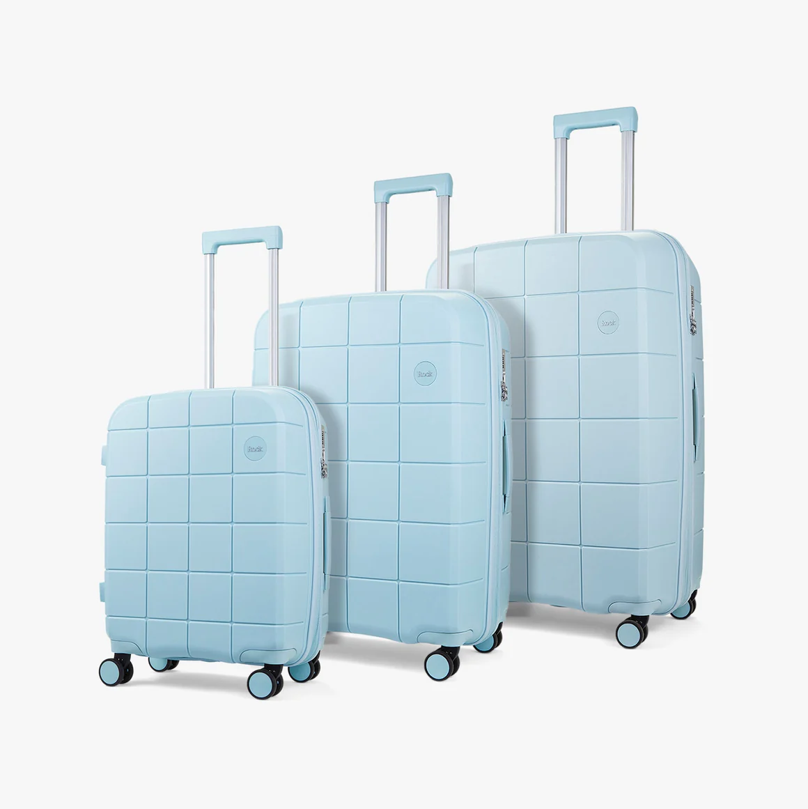 ROCK PIXEL SUITCASE - PASTEL BLUE