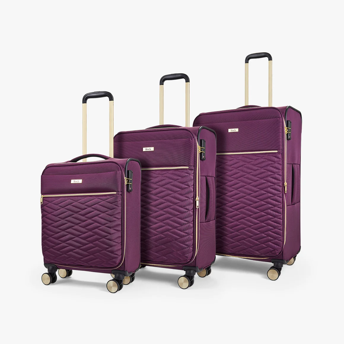 ROCK SLOANE SUITCASE - PURPLE