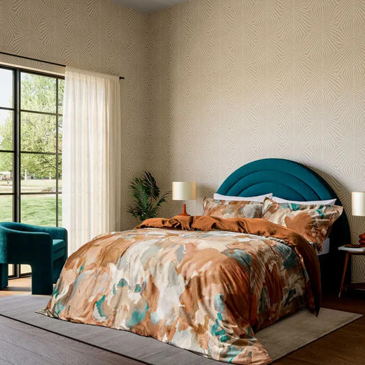 HARLEQUIN FORESTA TERRACOTTA BEDDING SET