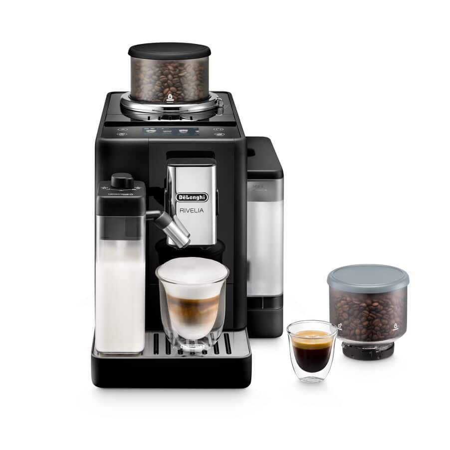 DELONGHI RIVELIA BEAN TO CUP COFFEE MACHINE - ONYX BLACK