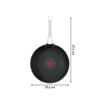 TEFAL JAMIE OLIVER'S COOK'S CLASSIC STAINLESS STEEL 28CM FRYPAN