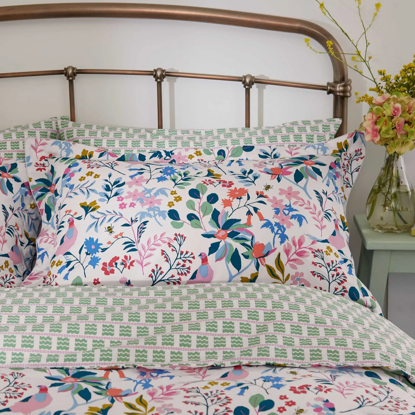 JOULES PHEASANT FLORAL DUVET SET