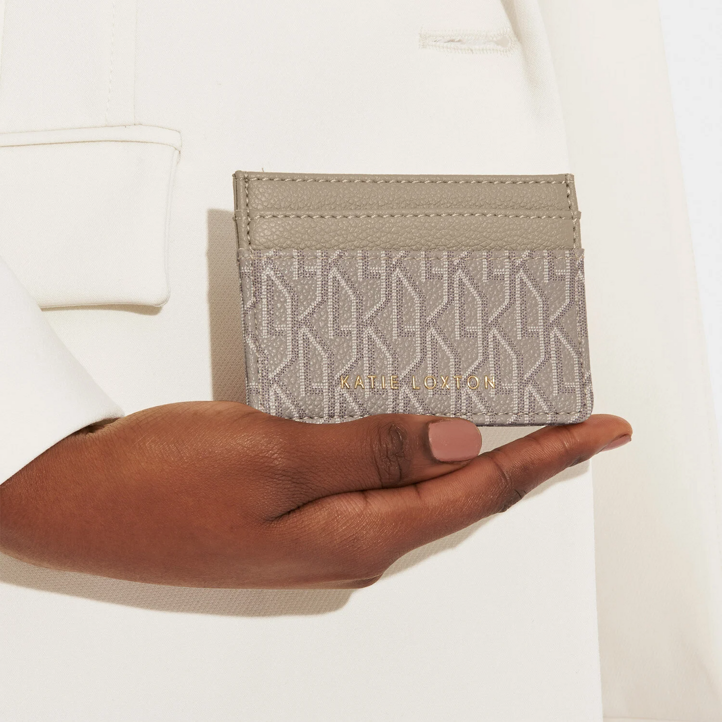 KATIE LOXTON SIGNATURE CARDHOLDER TAUPE