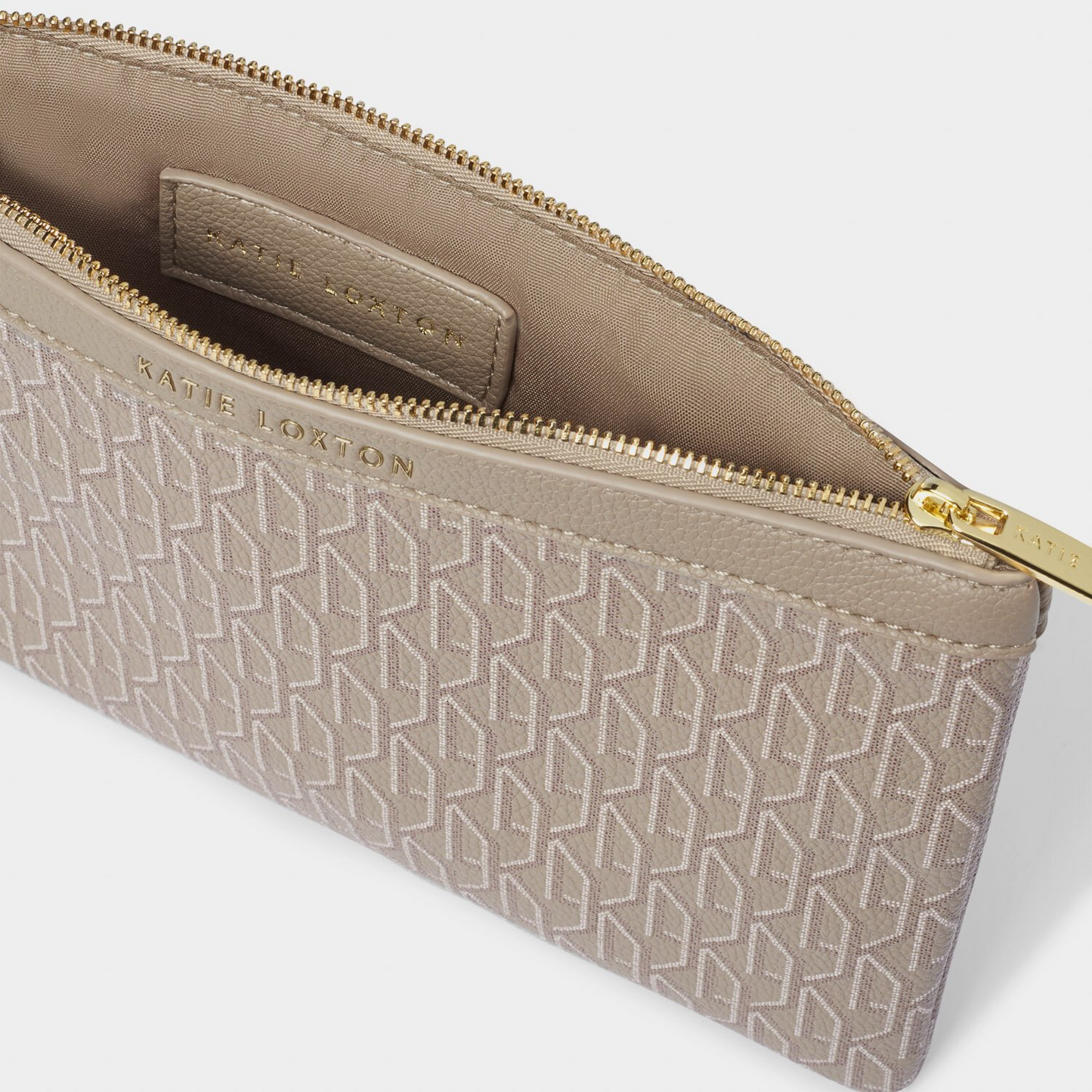 KATIE LOXTON SIGNATURE POUCH TAUPE