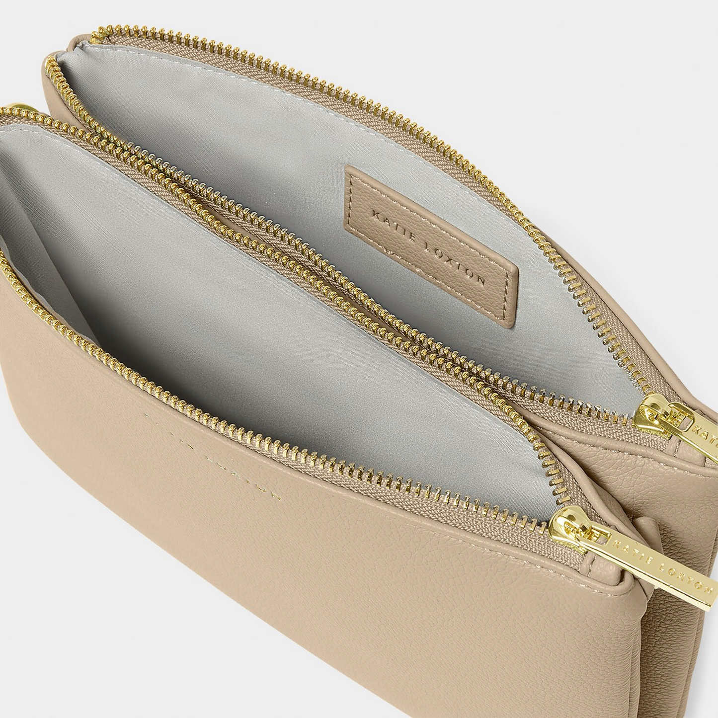 KATIE LOXTON DUO POUCH LIGHT TAUPE