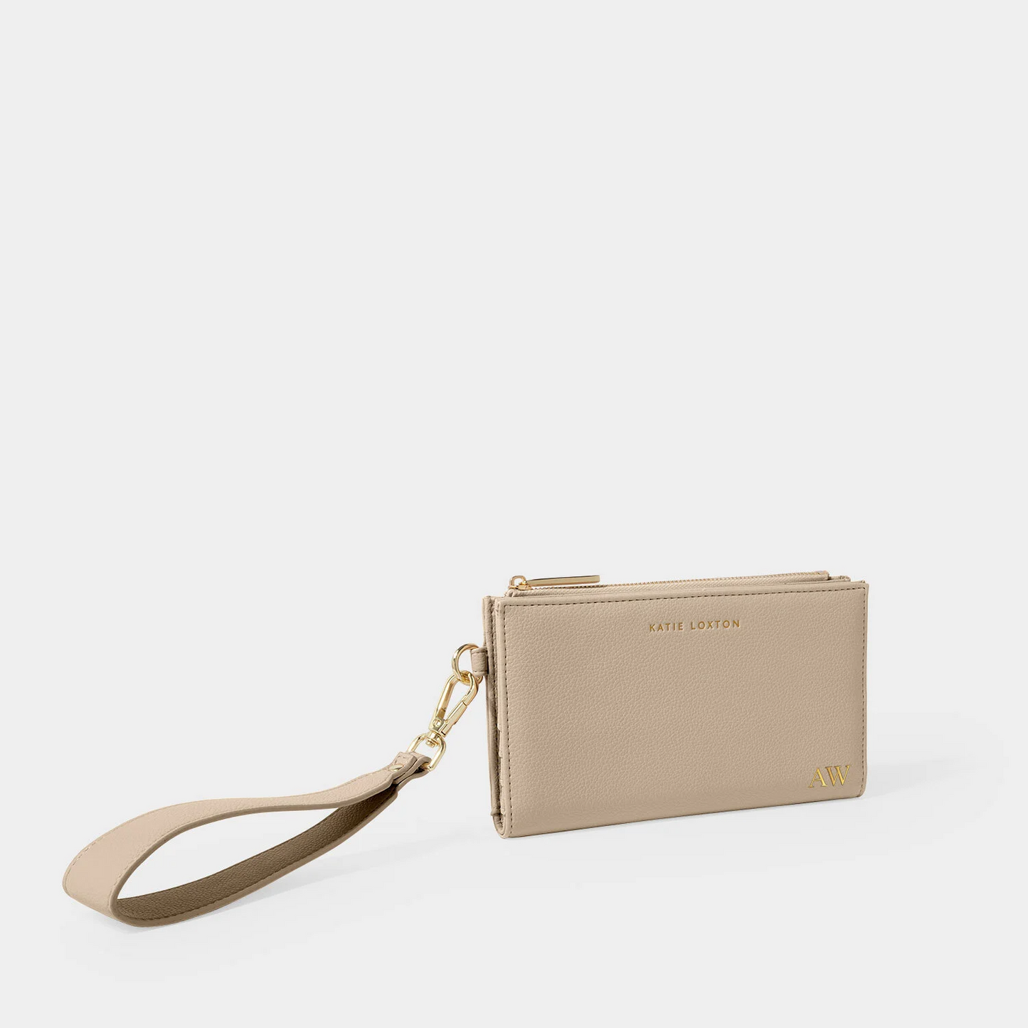 KATIE LOXTON ZANA WRISTLET PURSE LIGHT TAUPE